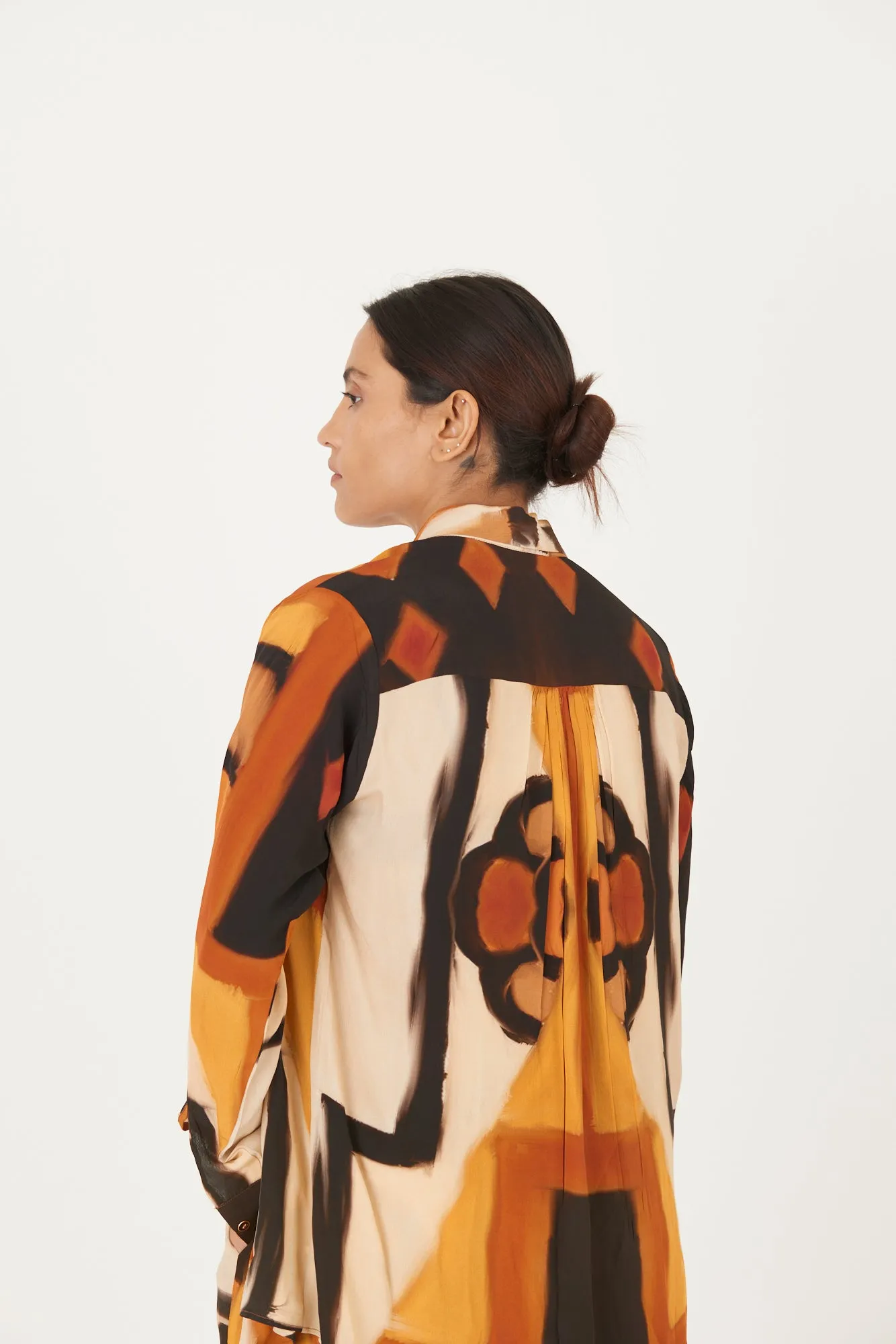 New Season Fall 24/Summer 25-Coord Set-Crepe-Noor Yellow-YAMLS36-Fashion Edit Yam