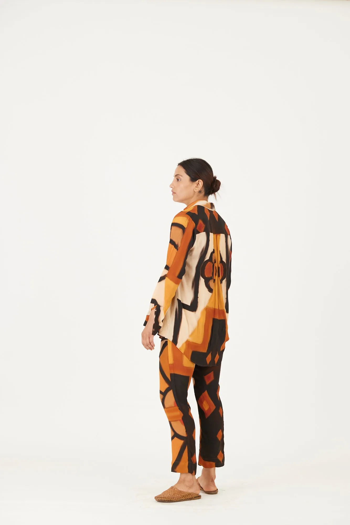 New Season Fall 24/Summer 25-Coord Set-Crepe-Noor Yellow-YAMLS36-Fashion Edit Yam
