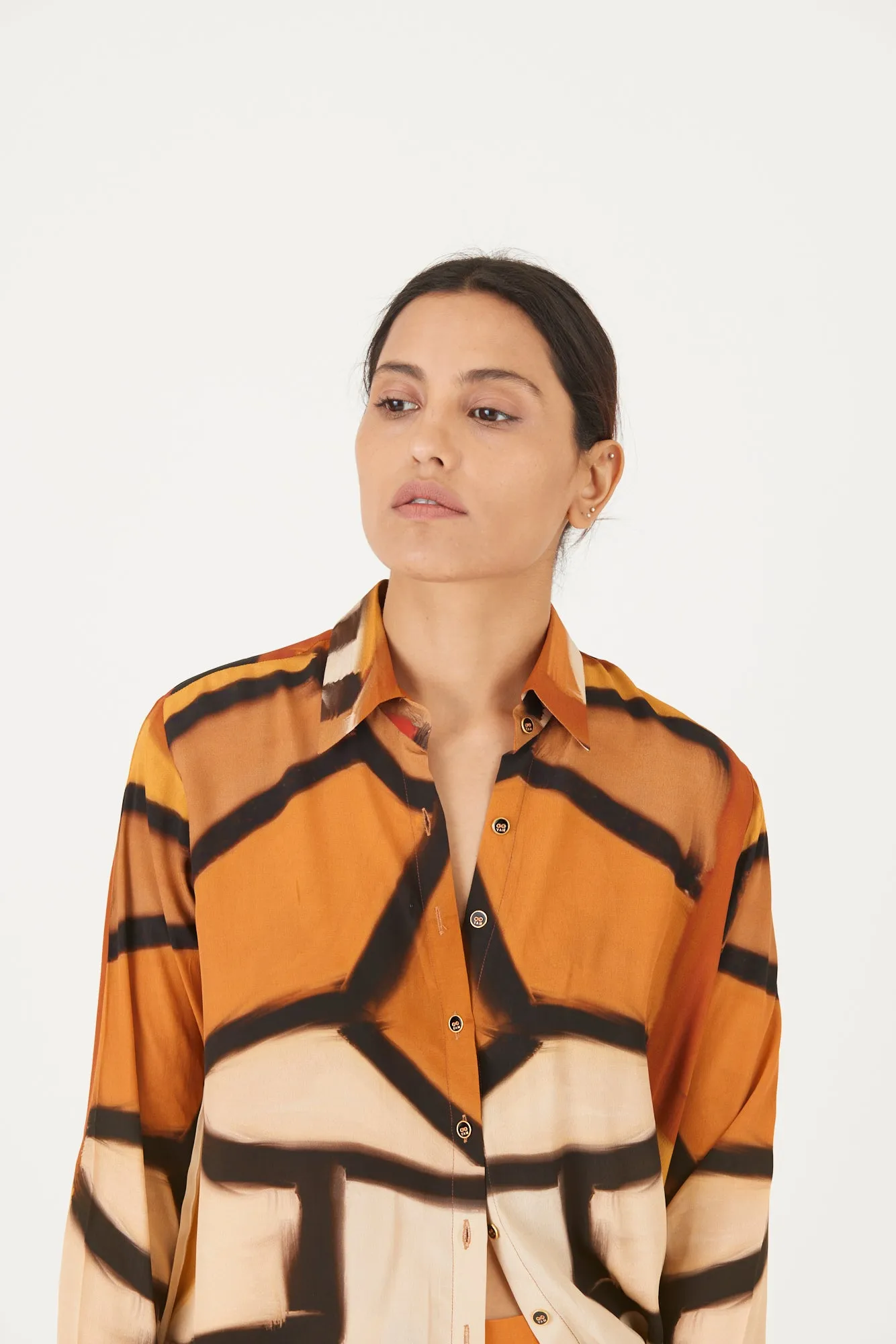 New Season Fall 24/Summer 25-Coord Set-Crepe-Noor Yellow-YAMLS36-Fashion Edit Yam