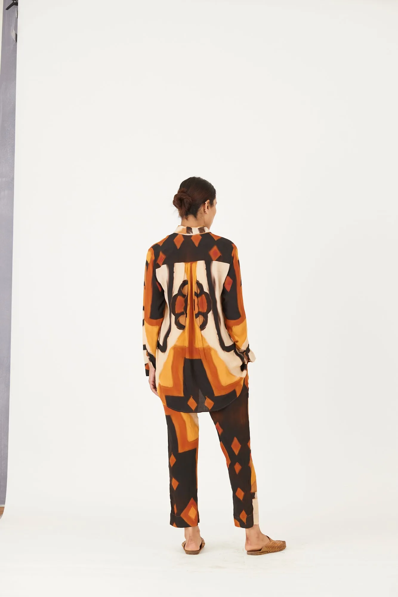 New Season Fall 24/Summer 25-Coord Set-Crepe-Noor Yellow-YAMLS36-Fashion Edit Yam
