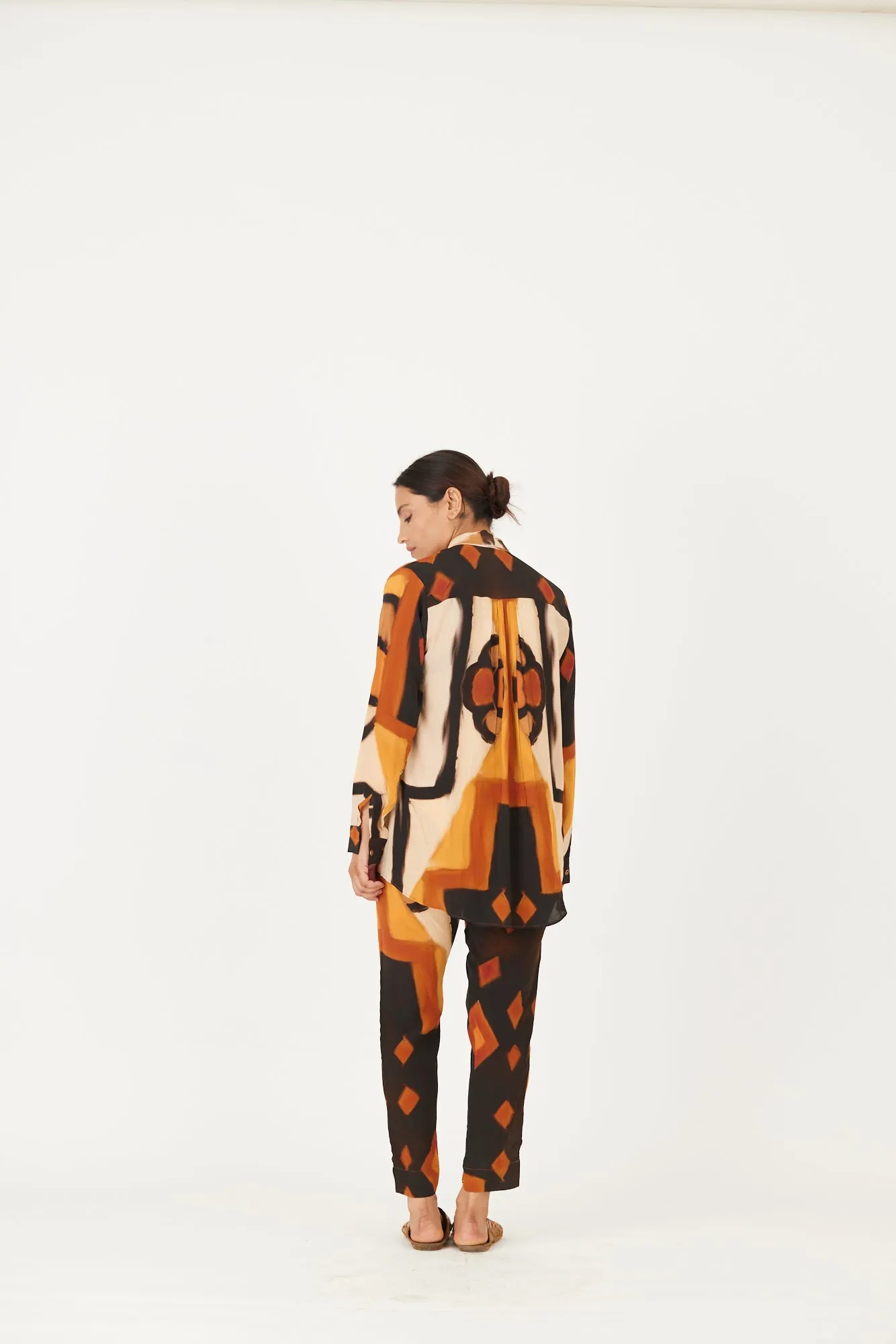 New Season Fall 24/Summer 25-Coord Set-Crepe-Noor Yellow-YAMLS36-Fashion Edit Yam