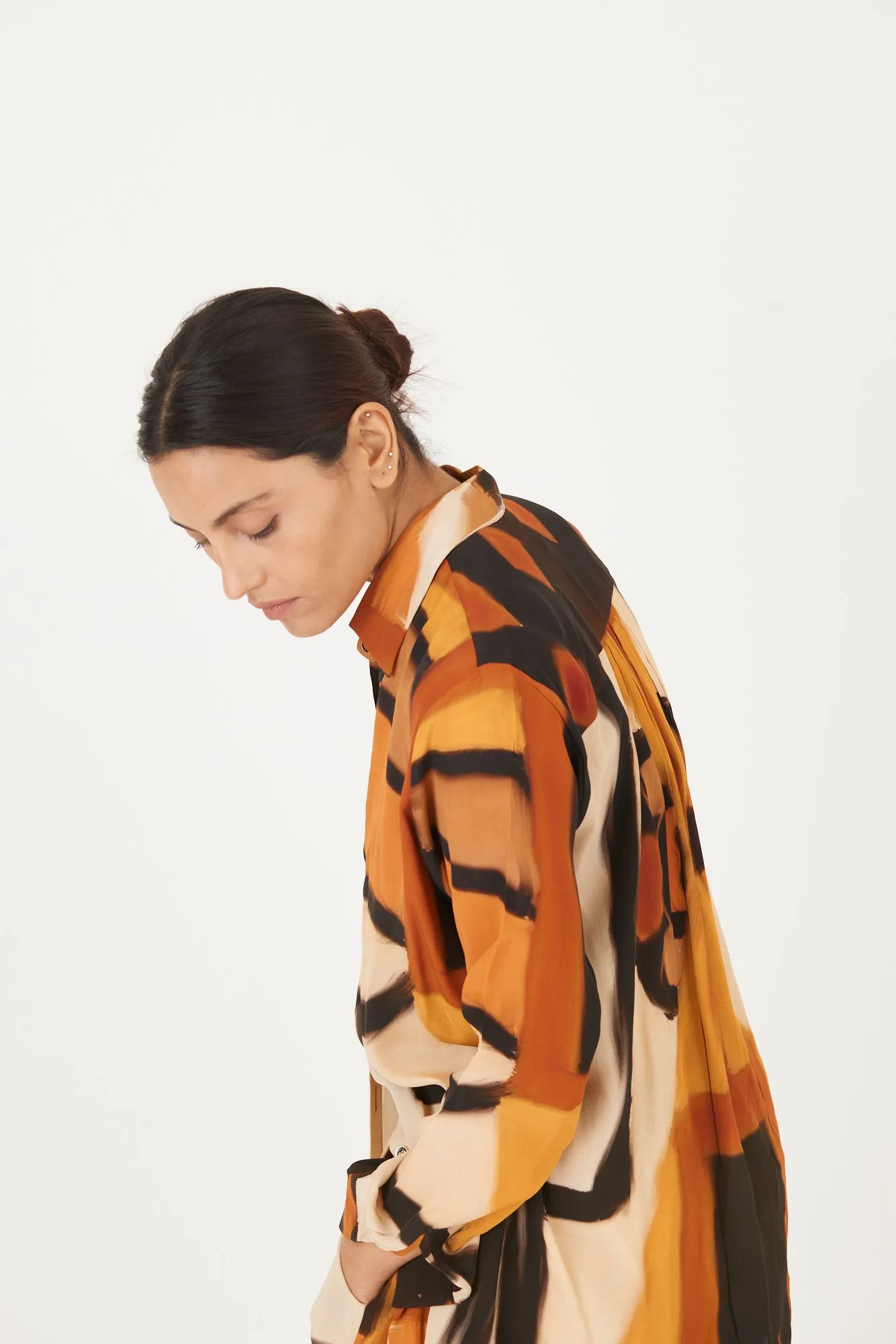 New Season Fall 24/Summer 25-Coord Set-Crepe-Noor Yellow-YAMLS36-Fashion Edit Yam