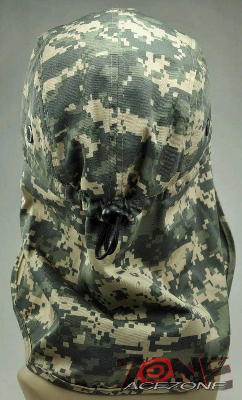 NEW UV SHIELD OUTDOOR SUN PROTECTION EARFLAP SPORT CAP HAT DIGITAL DESERT CAMO