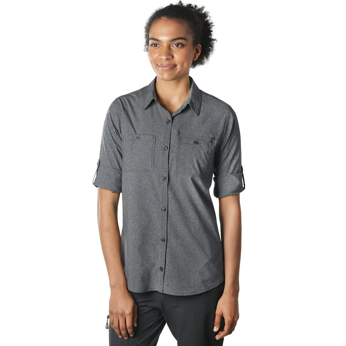 Outdoor Research Wayward II Womens Long Sleeve Shirt - Charcoal
