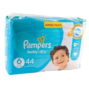 Pampers Baby-Dry Size 6 Jumbo Pack - 44 Nappy Pants