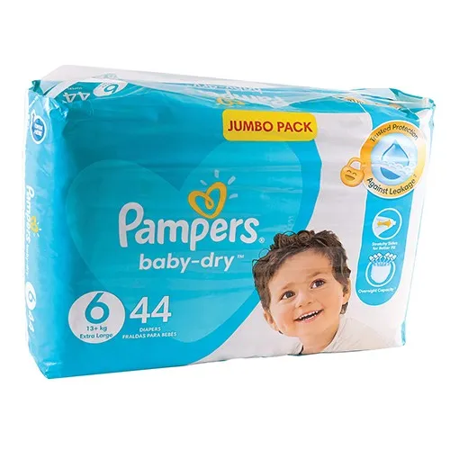 Pampers Baby-Dry Size 6 Jumbo Pack - 44 Nappy Pants
