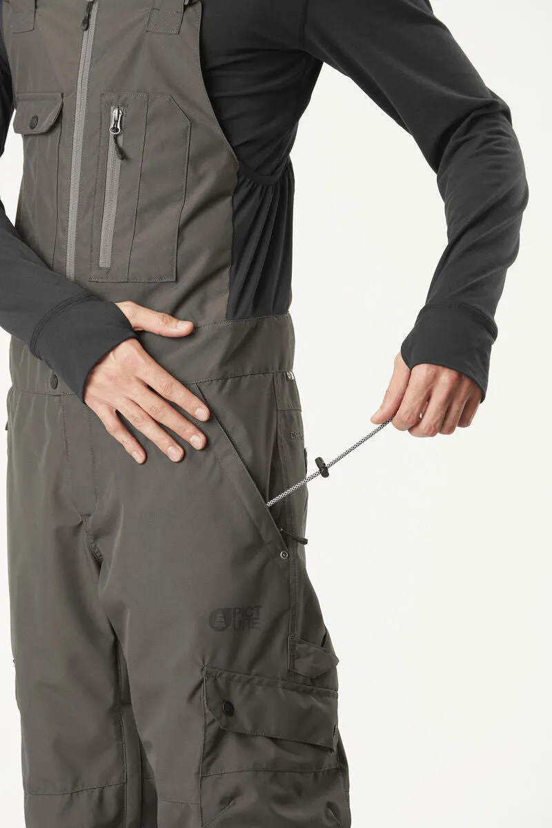 Picture Organic Testy Bib Pants Mens Raven Grey