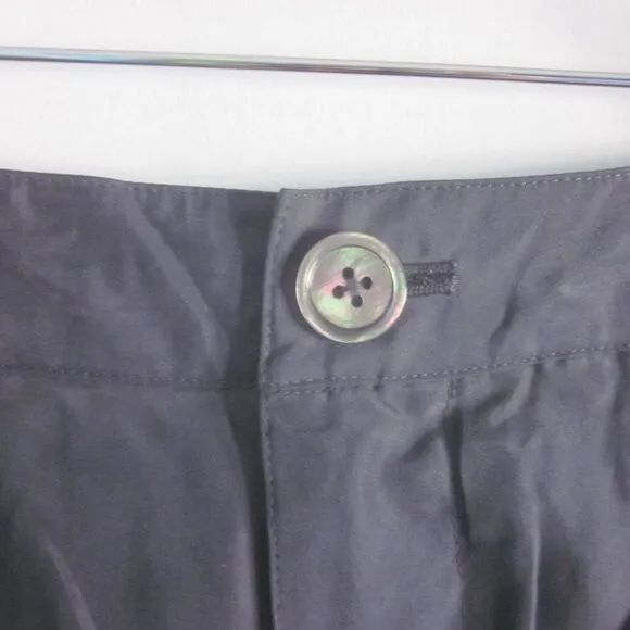 Pleated Front Gray Silk Shorts Size 8 Bird by Juicy Couture Spring &amp; Summer