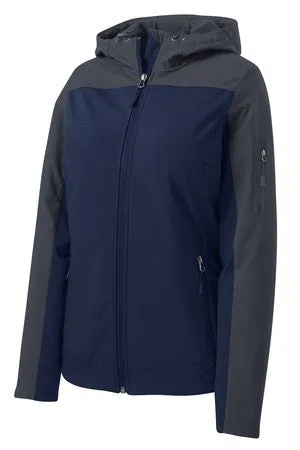 Port Authority® Ladies Hooded Core Soft Shell Jacket. L335