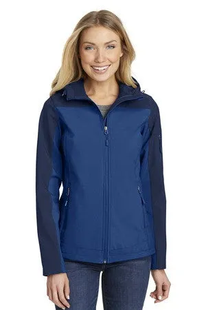 Port Authority® Ladies Hooded Core Soft Shell Jacket. L335