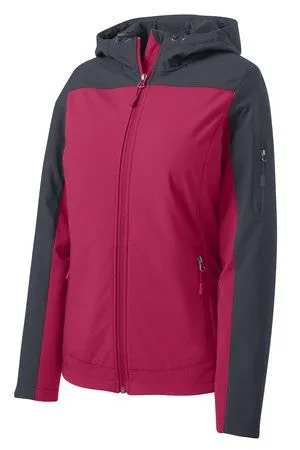 Port Authority® Ladies Hooded Core Soft Shell Jacket. L335