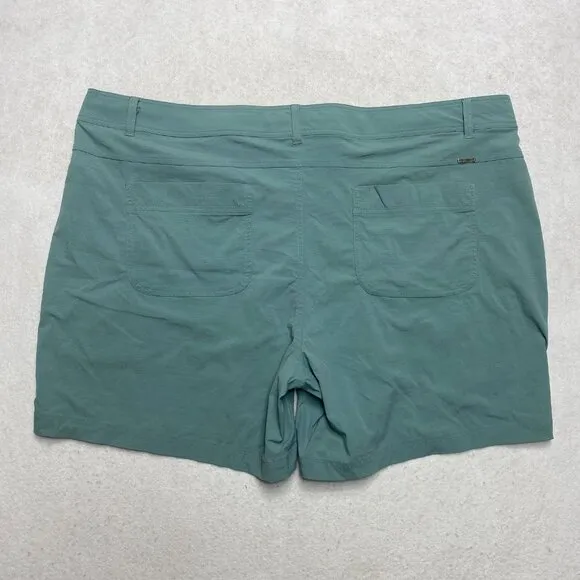 Prana Revenna Short Women's 22W Olive Green Hiking Perfection NWT $89