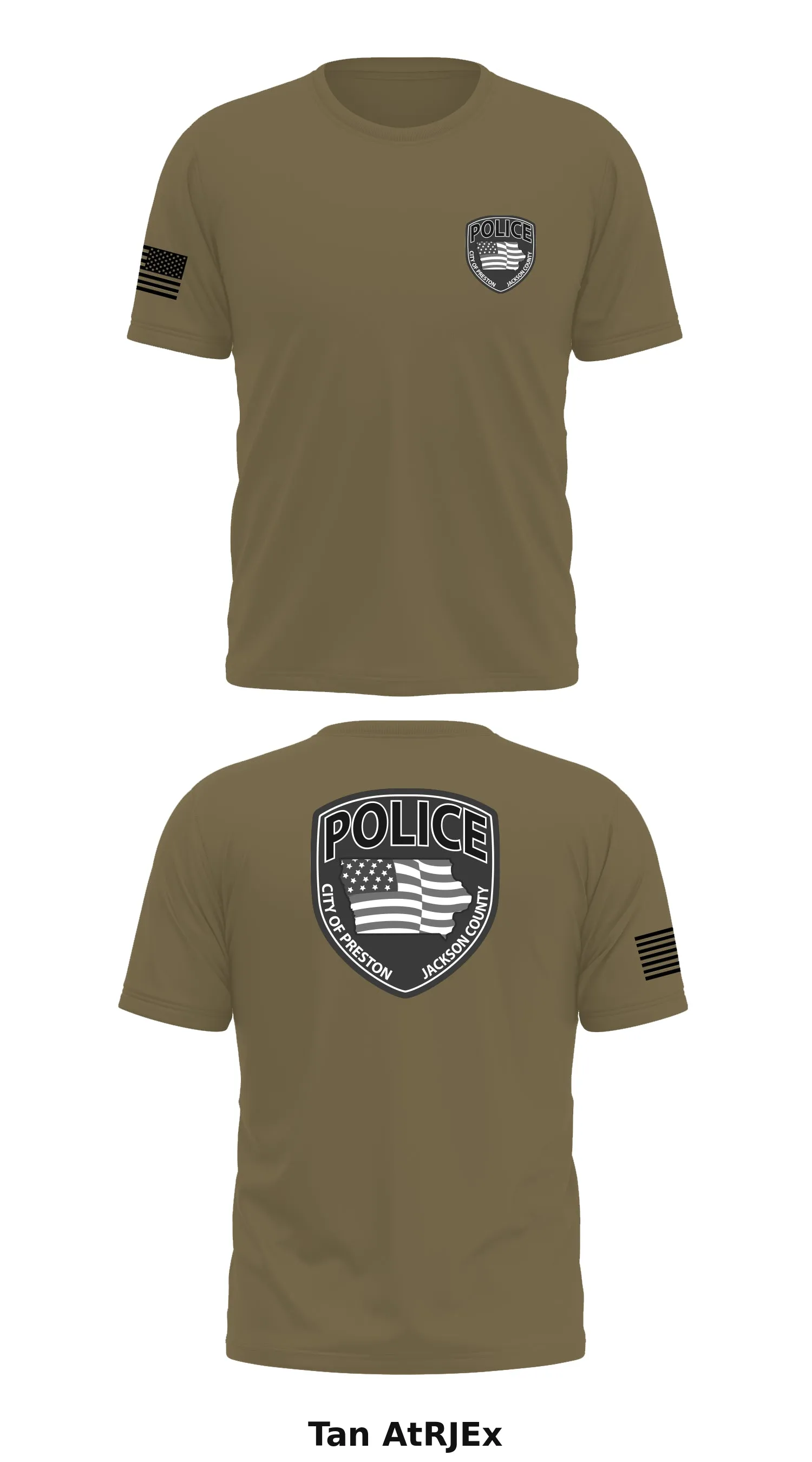 PRESTON POLICE DEPARTMENT Store 1 Core Men's SS Performance Tee - AtRJEx