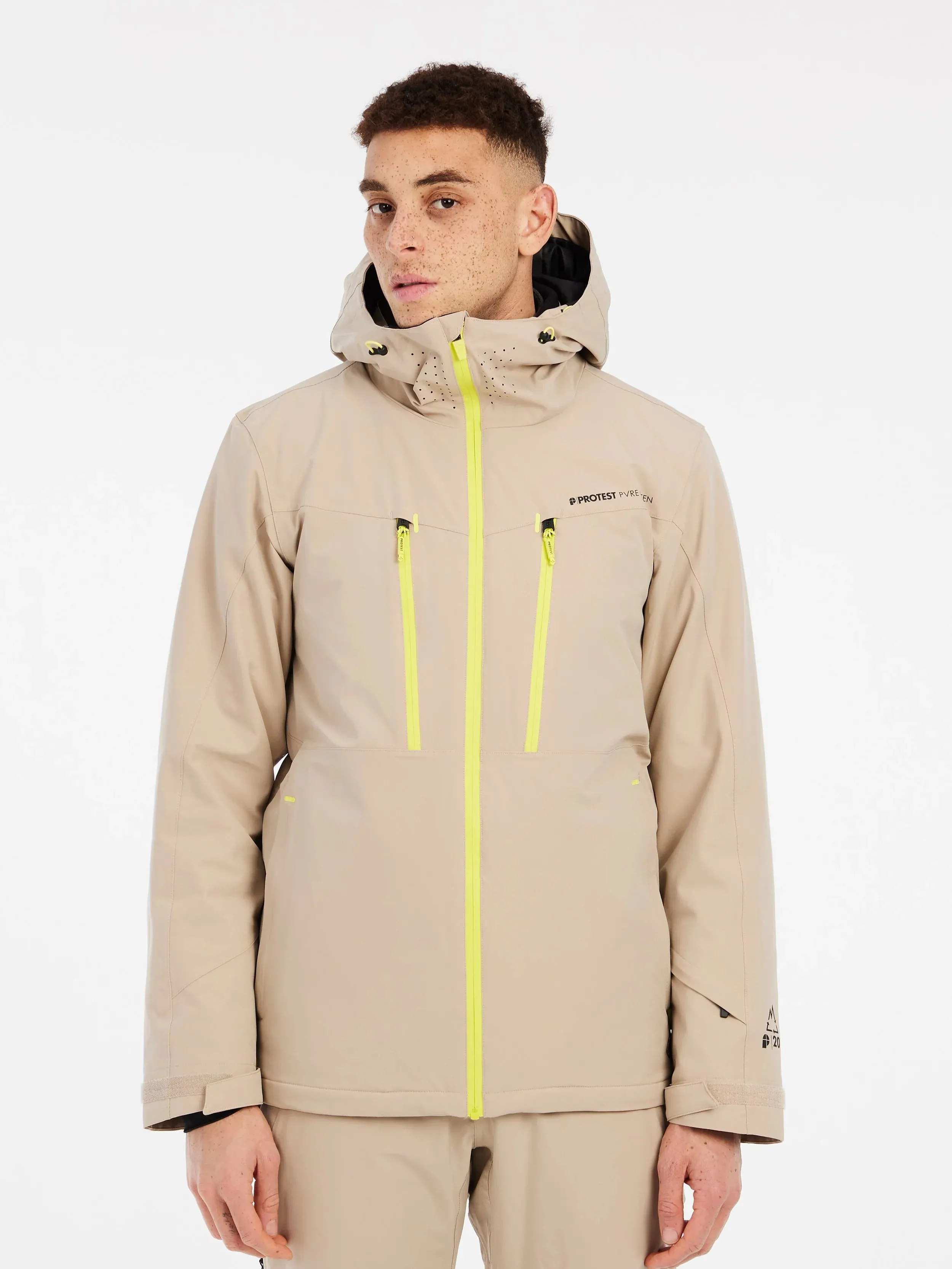 Protest Timothy Jacket Mens 2025 Bamboo Beige