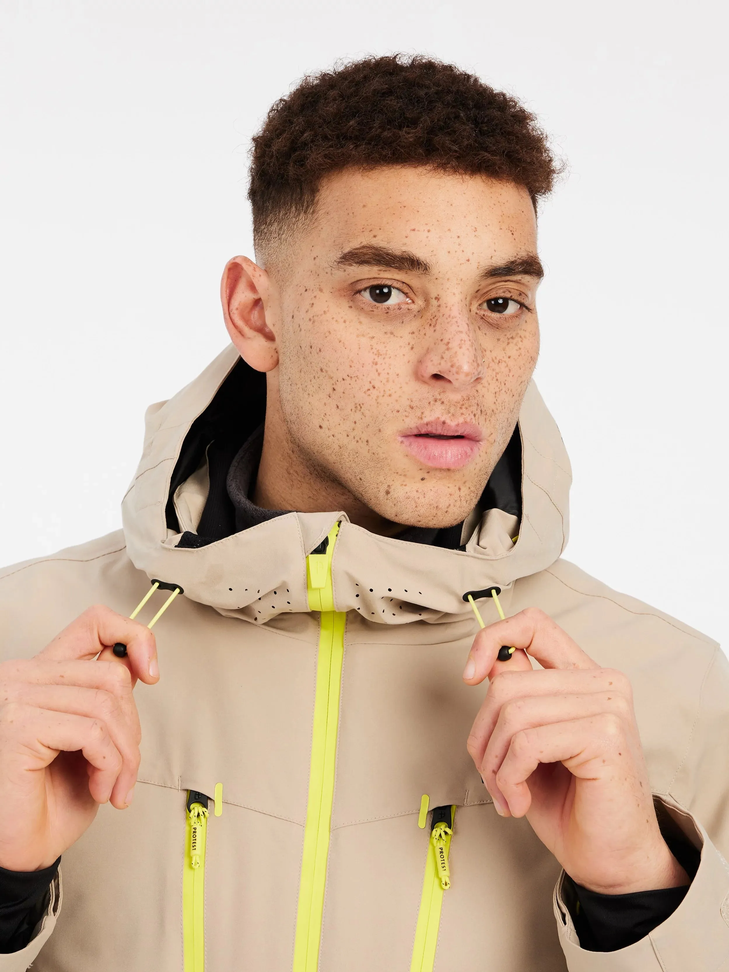 Protest Timothy Jacket Mens 2025 Bamboo Beige