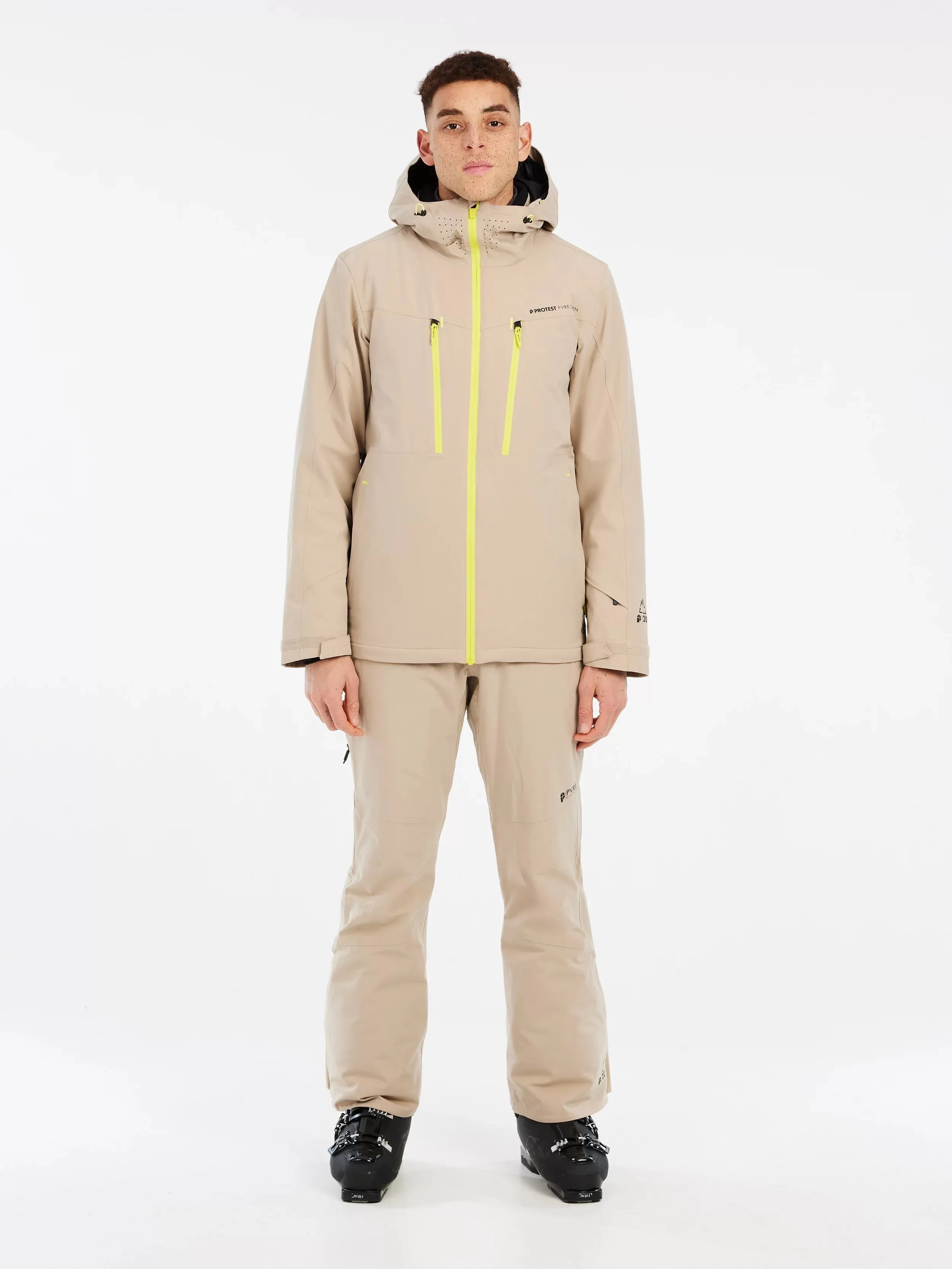 Protest Timothy Jacket Mens 2025 Bamboo Beige