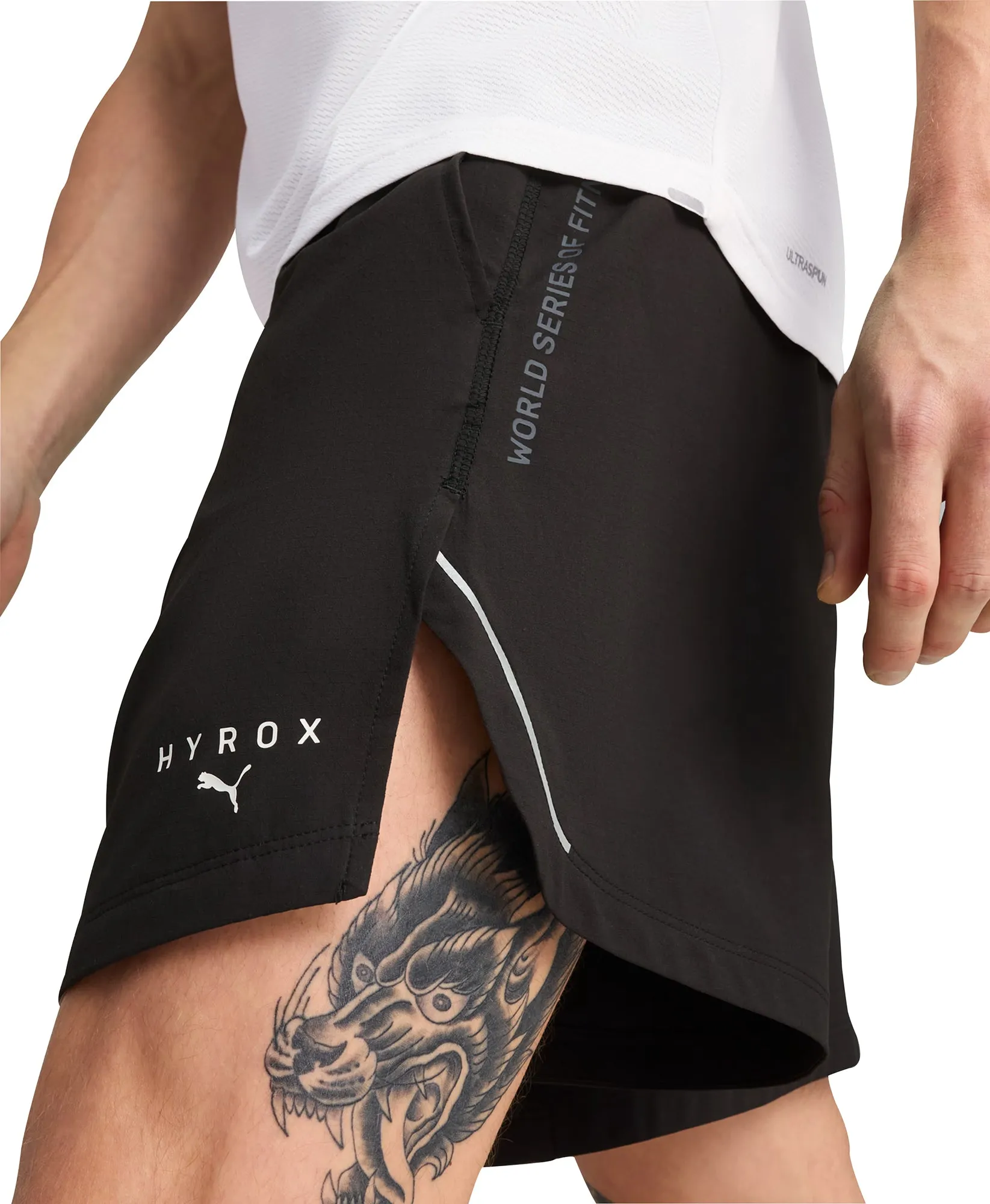 Puma X HYROX Ultraweave 6 Inch Mens Training Shorts - Black