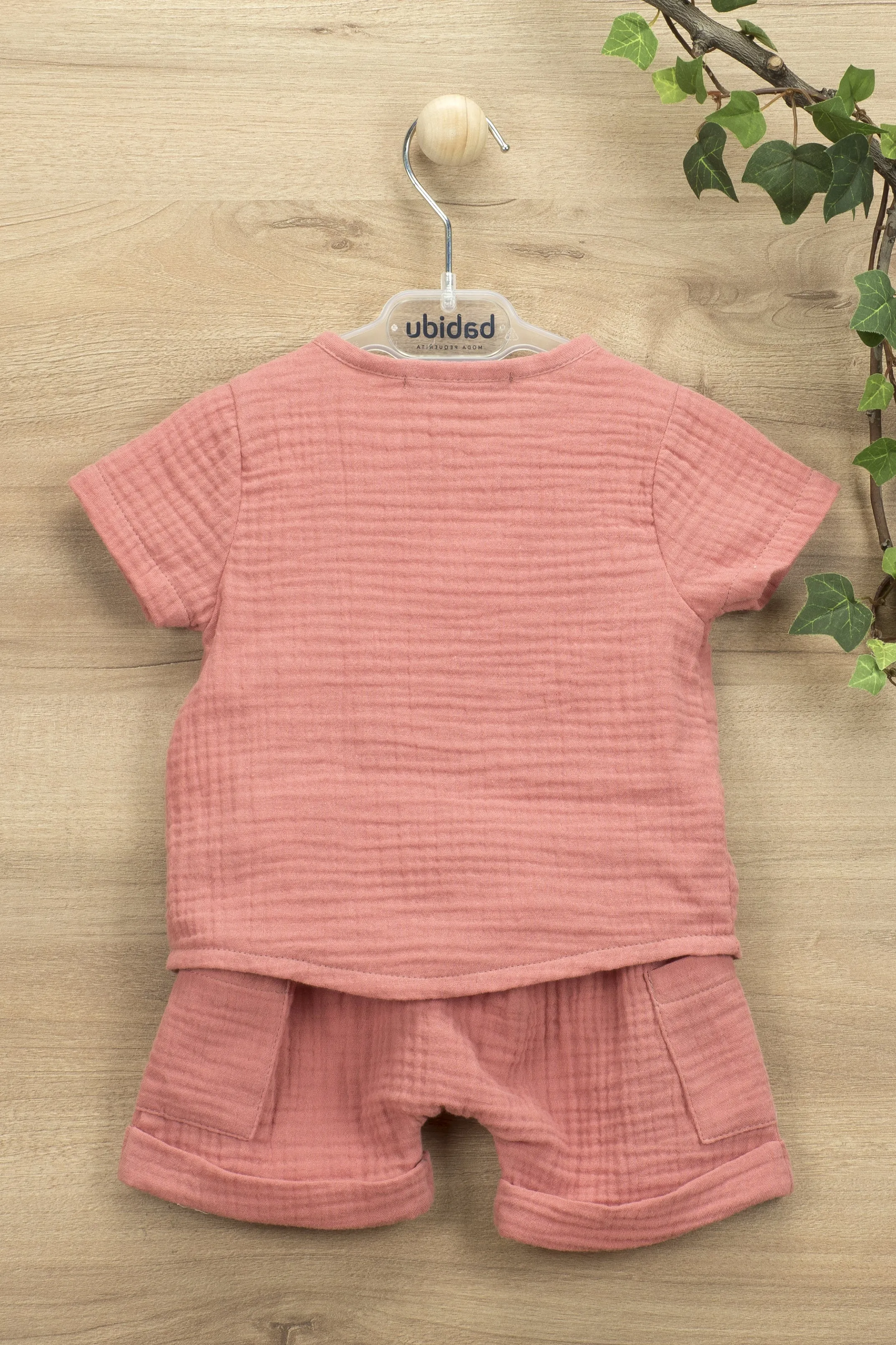 "Declan" Cheesecloth T-Shirt & Shorts