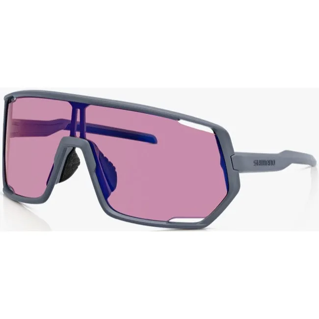 Shimano Technium 2 Sunglasses — Matte Grey Frame / RIDESCAPE Off-Road Lens and Clear Spare