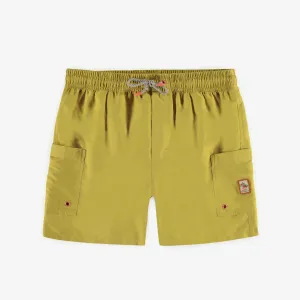 Short de bain vert pâle avec poches en polyester, adulte || Light green swim short with pockets in polyester, adult
