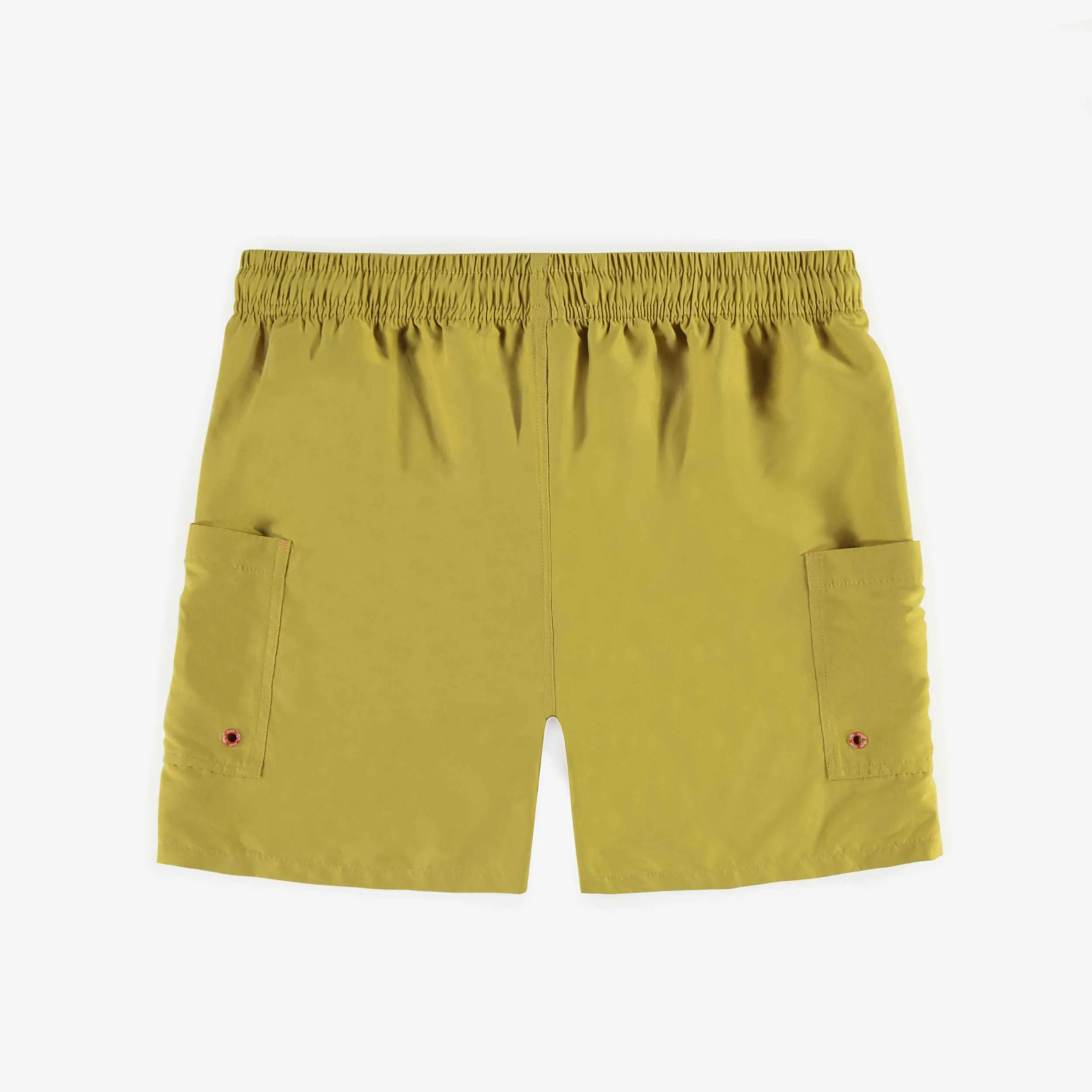 Short de bain vert pâle avec poches en polyester, adulte || Light green swim short with pockets in polyester, adult