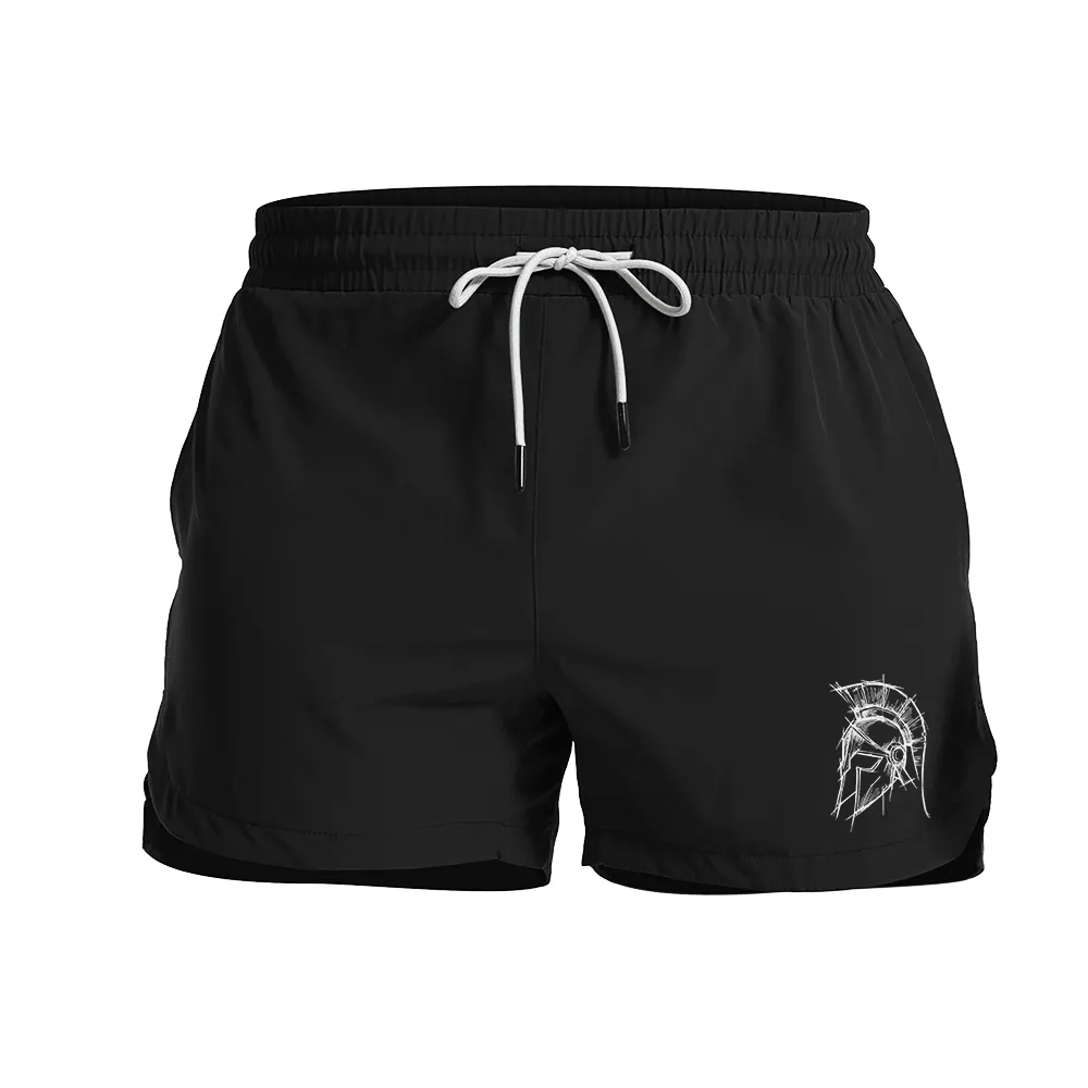 Spartan Sketch Graphic Shorts