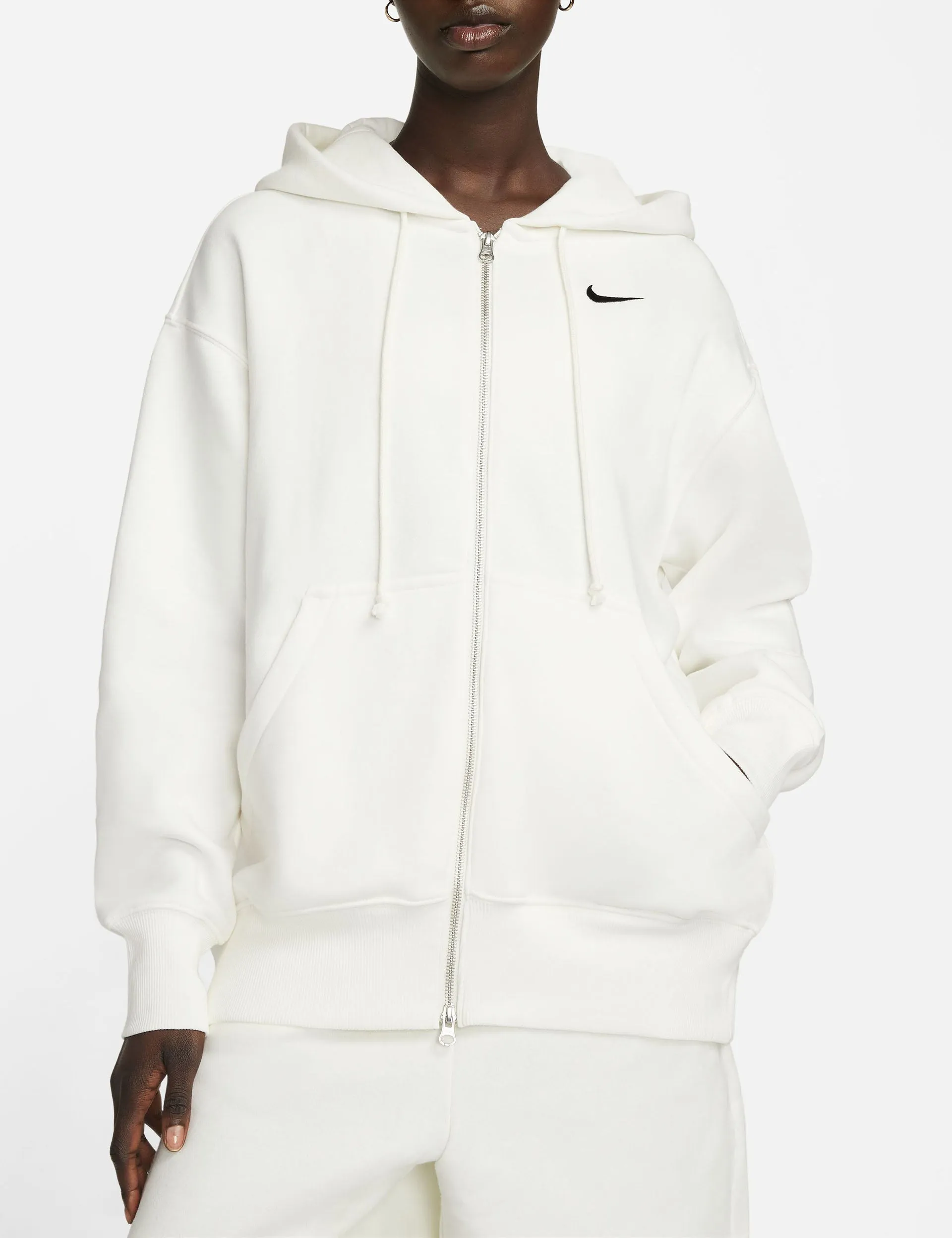 Sportswear Phoenix Fleece Oversized Hoodie - Sail/Black