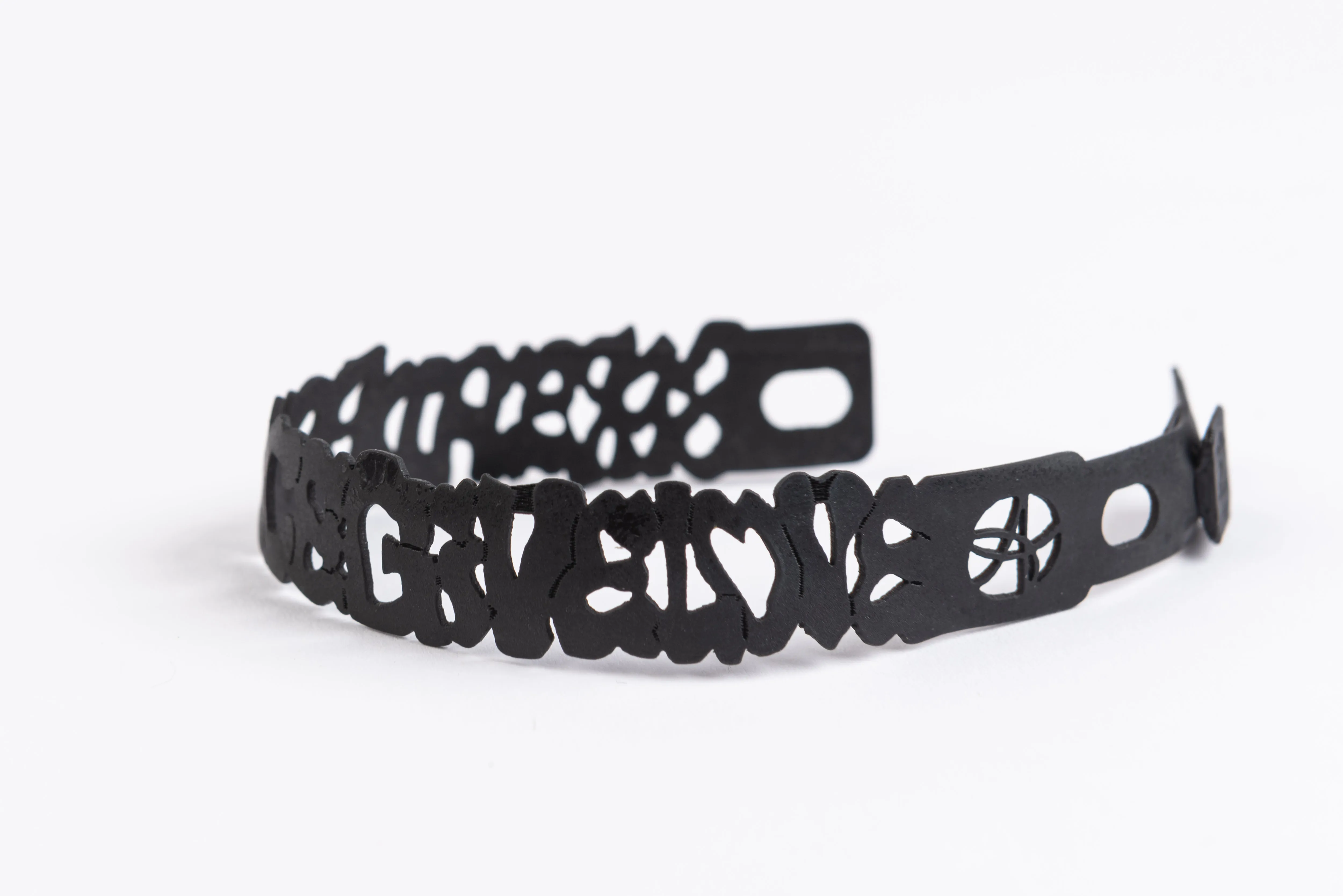 spread peace, give love graffiti bracelet “SPGL”