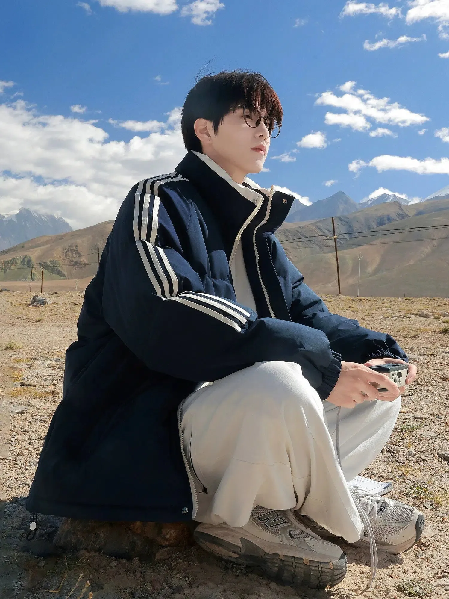 Stripe Detail Insulated Jacket