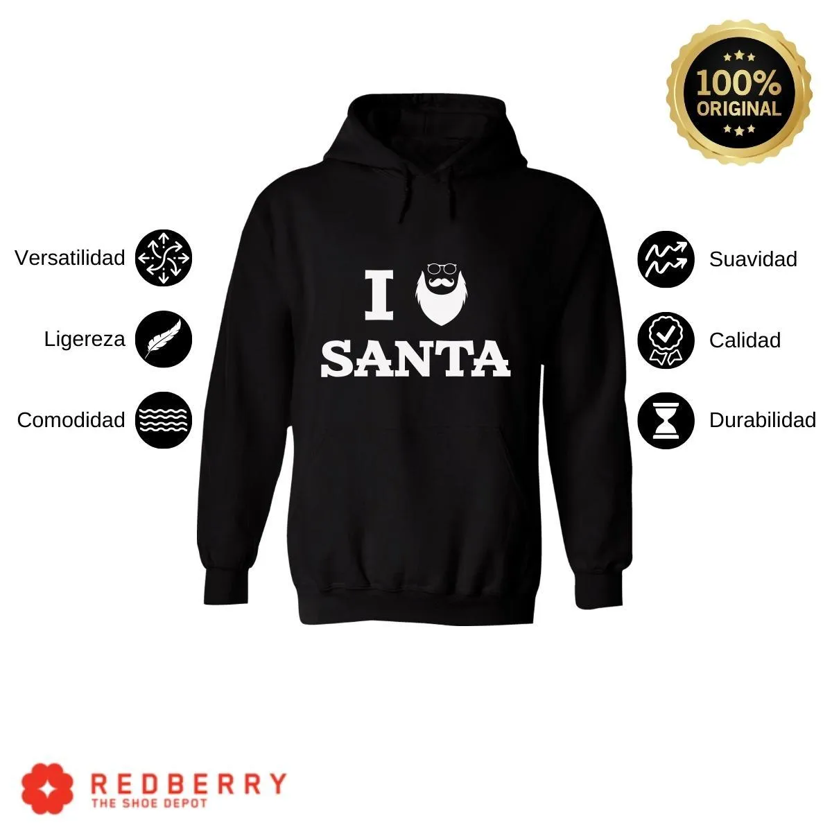 Sudadera Deportiva Hombre Navideña Hoodie 008
