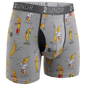Swing Shift Boxer Brief- Banathlete Grey