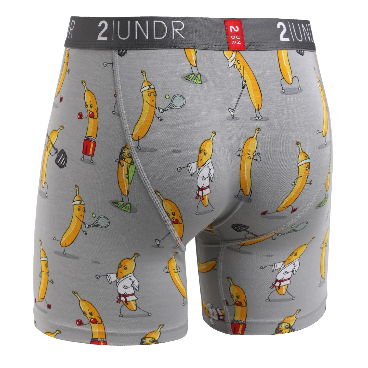 Swing Shift Boxer Brief- Banathlete Grey