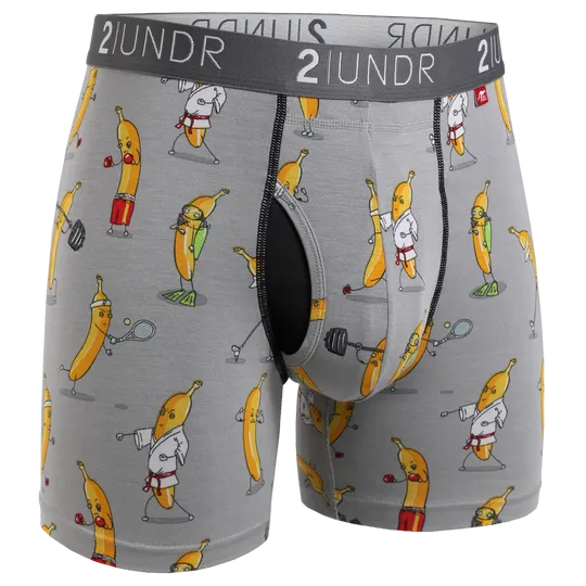 Swing Shift Boxer Brief- Banathlete Grey