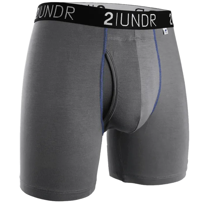 Swing Shift - Boxer Brief - Grey/Blue