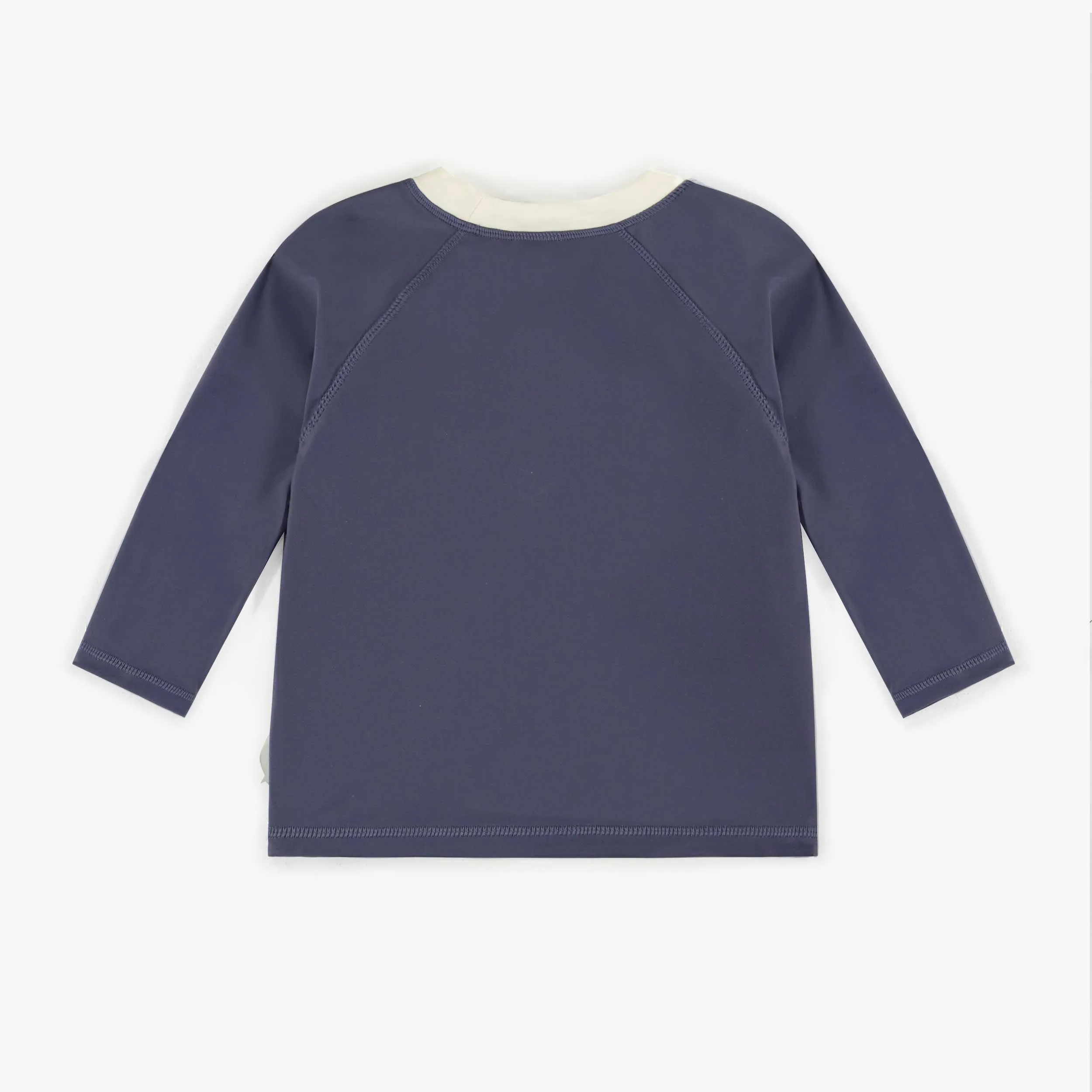 T-shirt de bain bleu à manches longues, bébé || Blue bathing t-shirt with long sleeved, baby