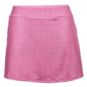 Tee Time Skirt-Pink Gingham
