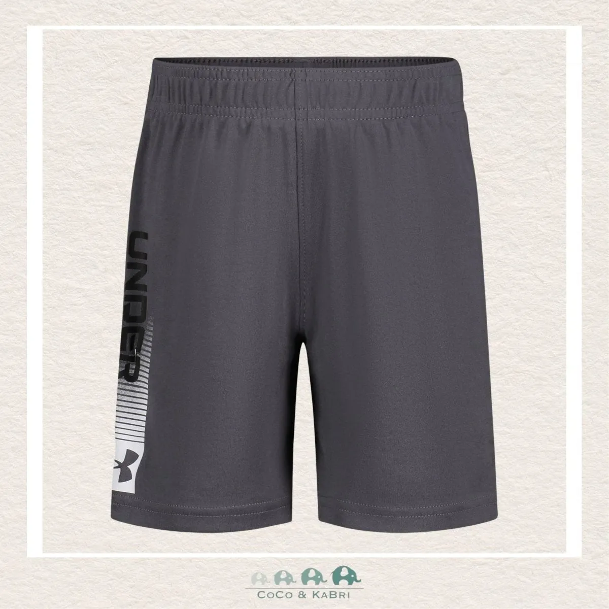 Under Armour Little Boys 3.0 Wordmark Shorts - Grey