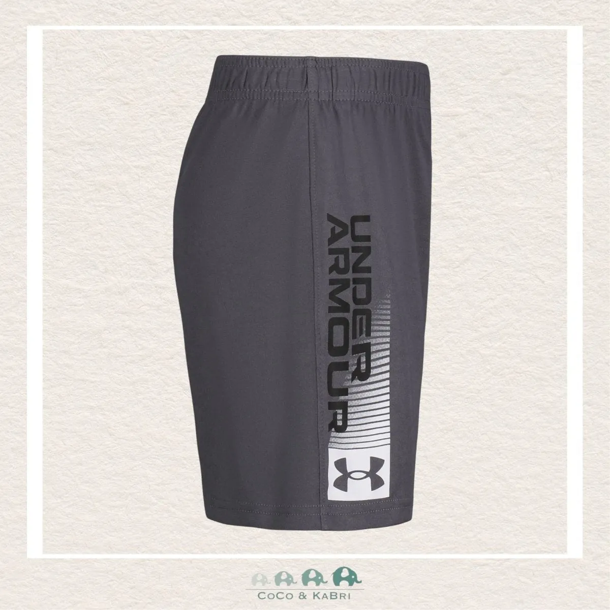 Under Armour Little Boys 3.0 Wordmark Shorts - Grey
