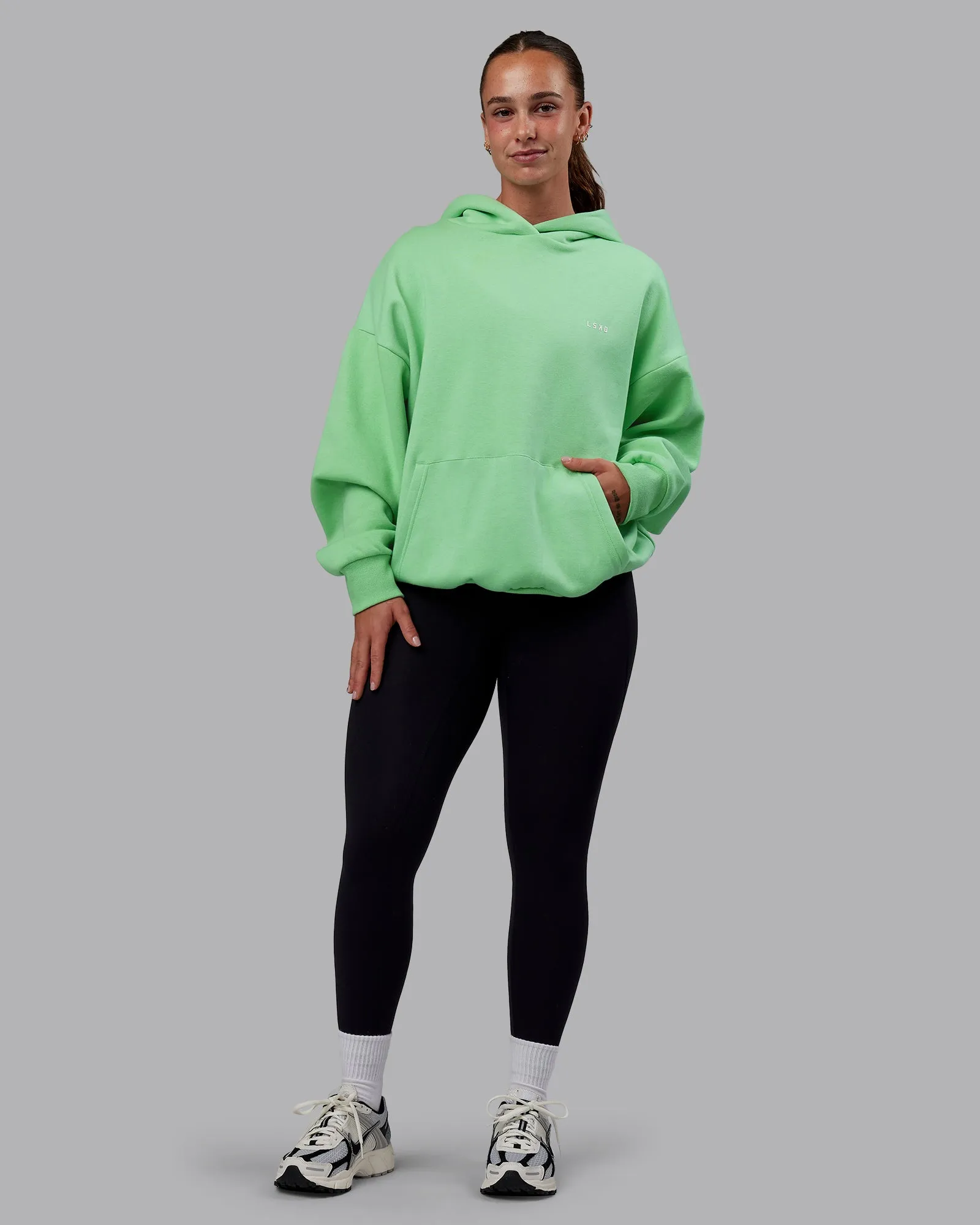 Unisex 1% Better Value Series Hoodie Oversize - Surreal Green-White