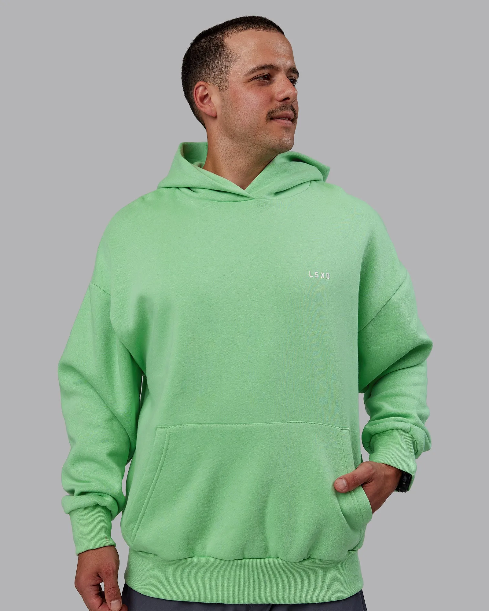 Unisex 1% Better Value Series Hoodie Oversize - Surreal Green-White
