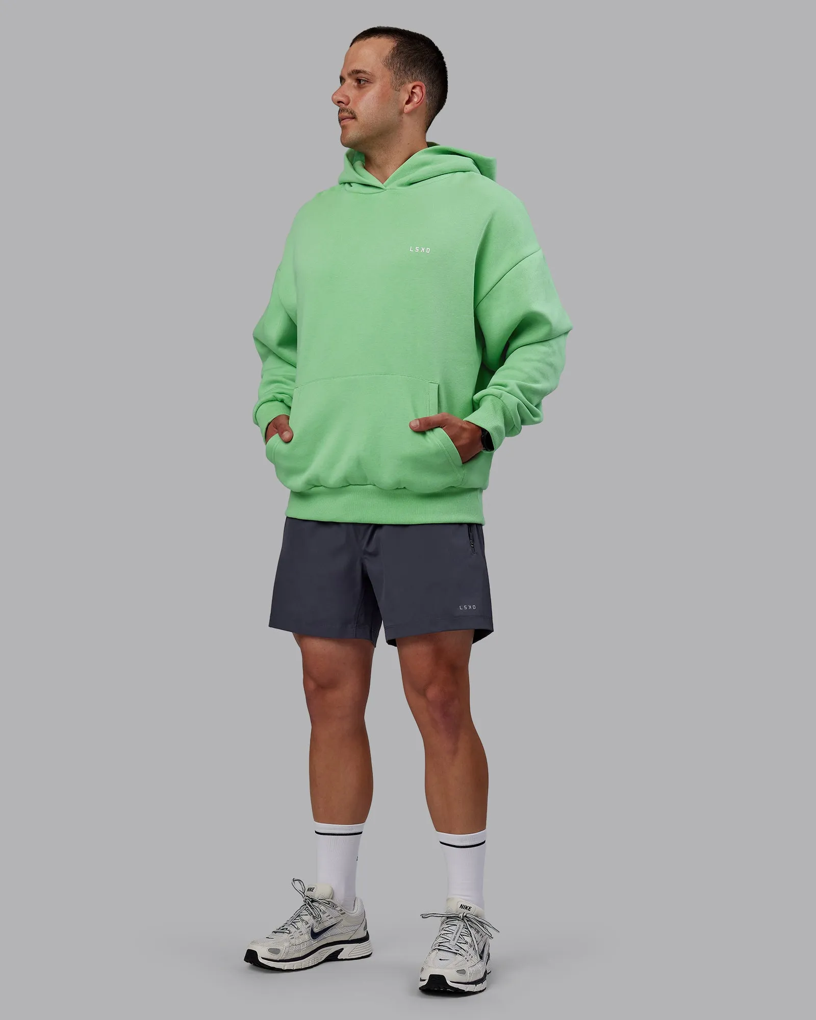 Unisex 1% Better Value Series Hoodie Oversize - Surreal Green-White