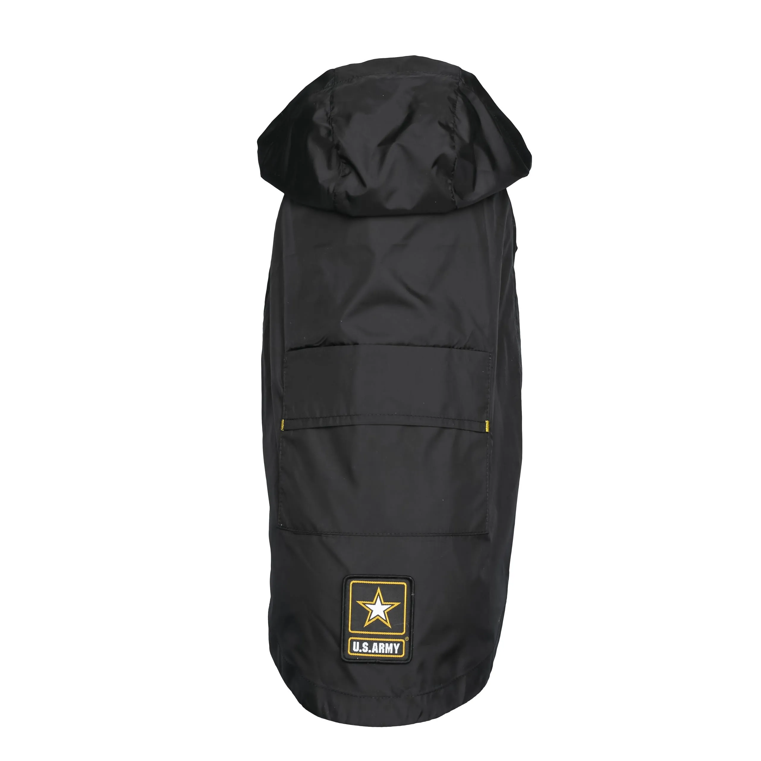 U.S. Army Packable Dog Raincoat - Black