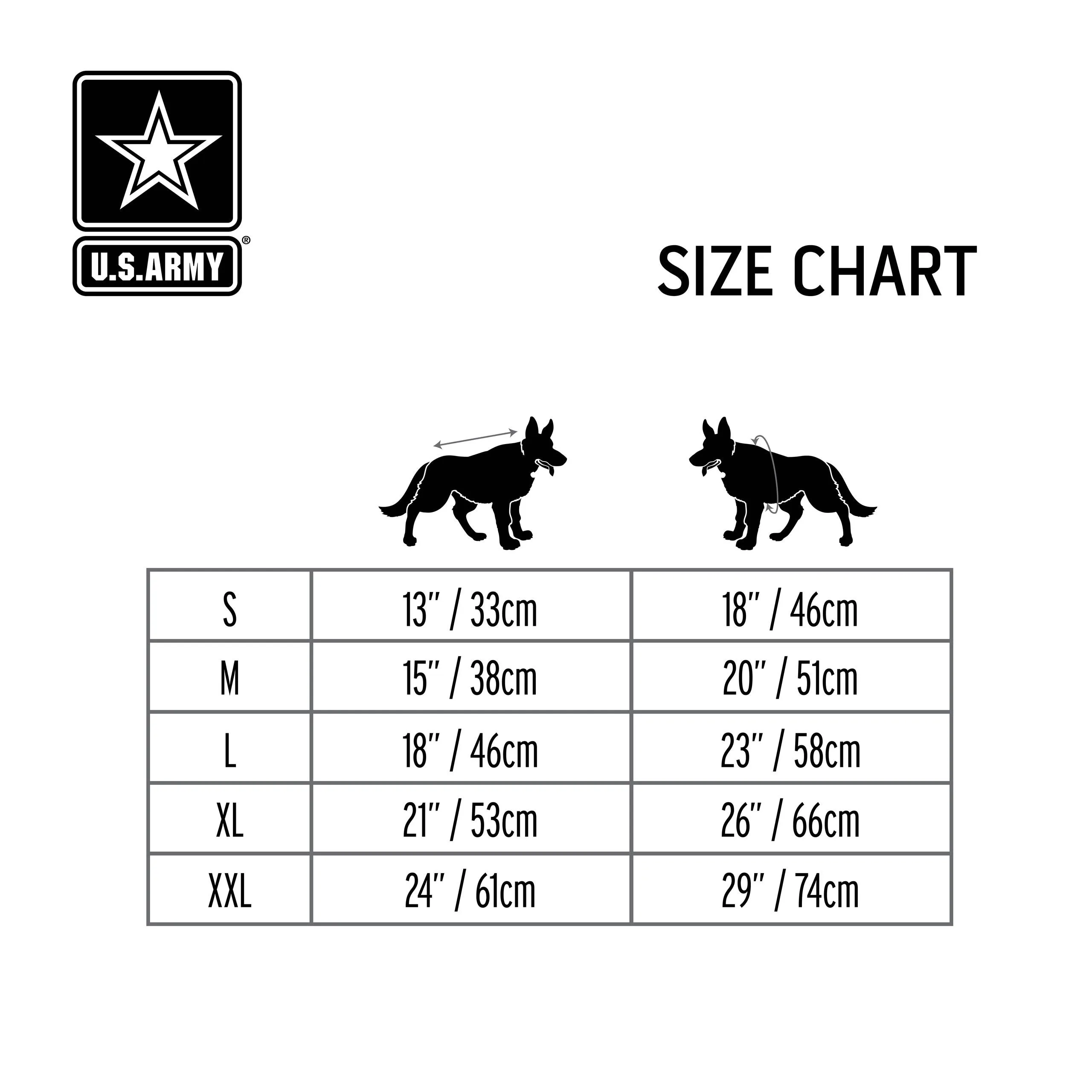 U.S. Army Packable Dog Raincoat - Camo