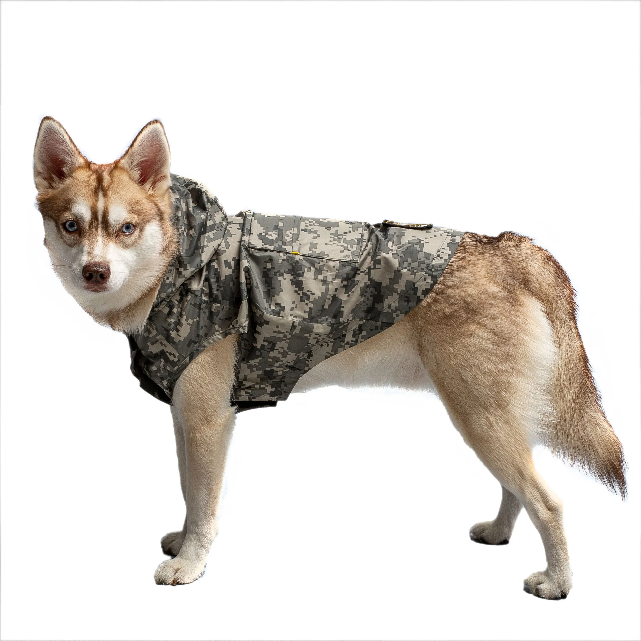 U.S. Army Packable Dog Raincoat - Camo