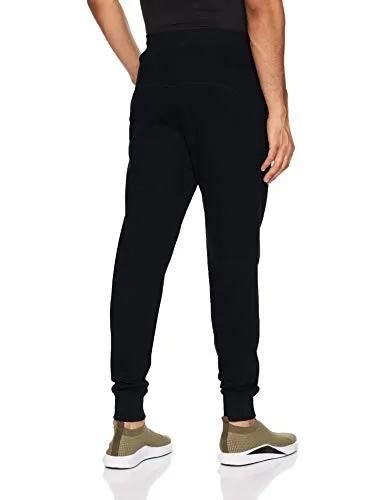 Van Heusen Athleisure Men's Regular Fit Trackpants (50044_BLACK_M_Black_Medium)