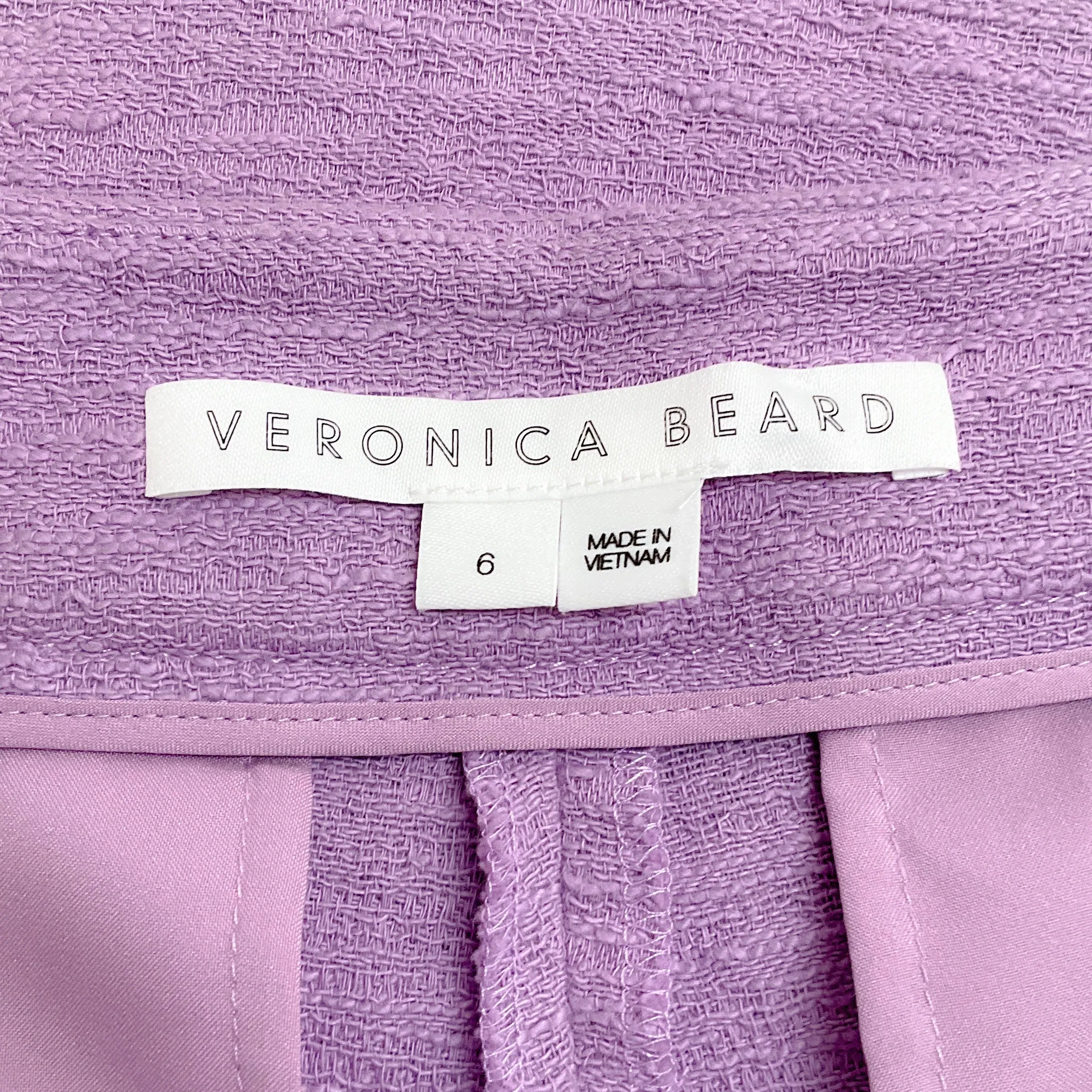 Veronica Beard Violet Cotton Tani Pants