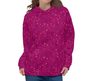 Viva Magenta Floral Hoodie (XS-3XL)