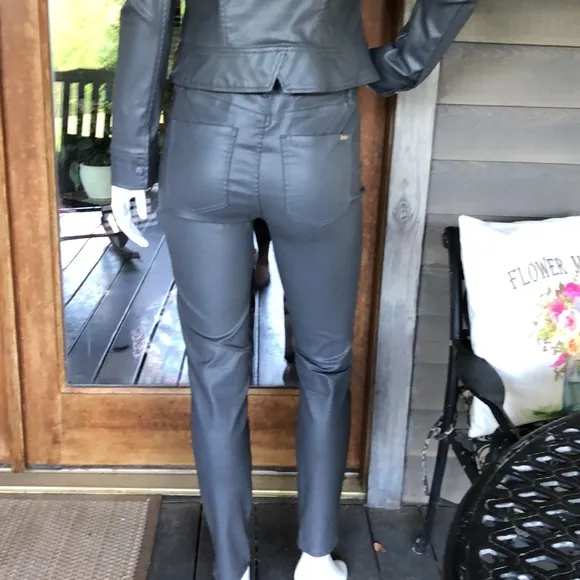 White House Black Market 2 piece Modal Spandex Jacket Pants Suit Size 8 …