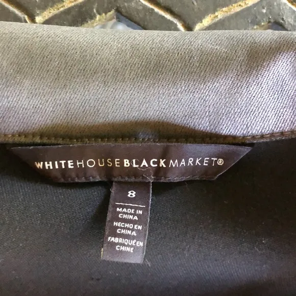 White House Black Market 2 piece Modal Spandex Jacket Pants Suit Size 8 …