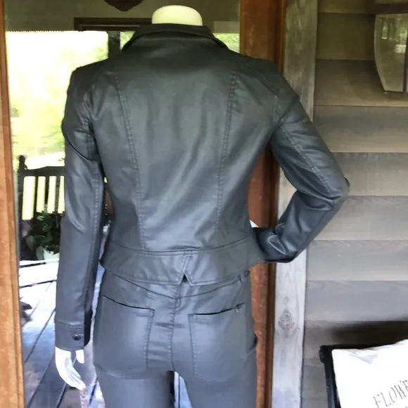 White House Black Market 2 piece Modal Spandex Jacket Pants Suit Size 8 …